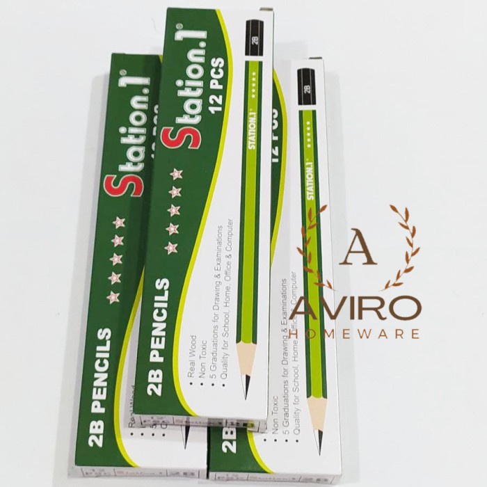 

CUCI GUDANG SIAPKIRIM Pensil 2B STATION Alat Tulis Pensil Ujian 2B Perlengkapan Sekolah READY STOCK