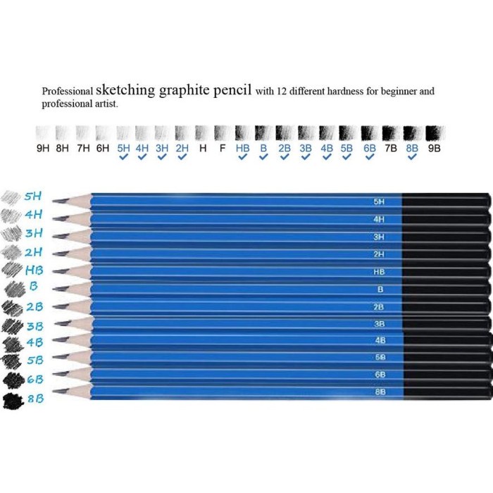 

OBRAL 33PCSSet Sketch Pensil Pisau Penghapus dan Pensil Gambar untuk Keperluan Sekolah Pencil
