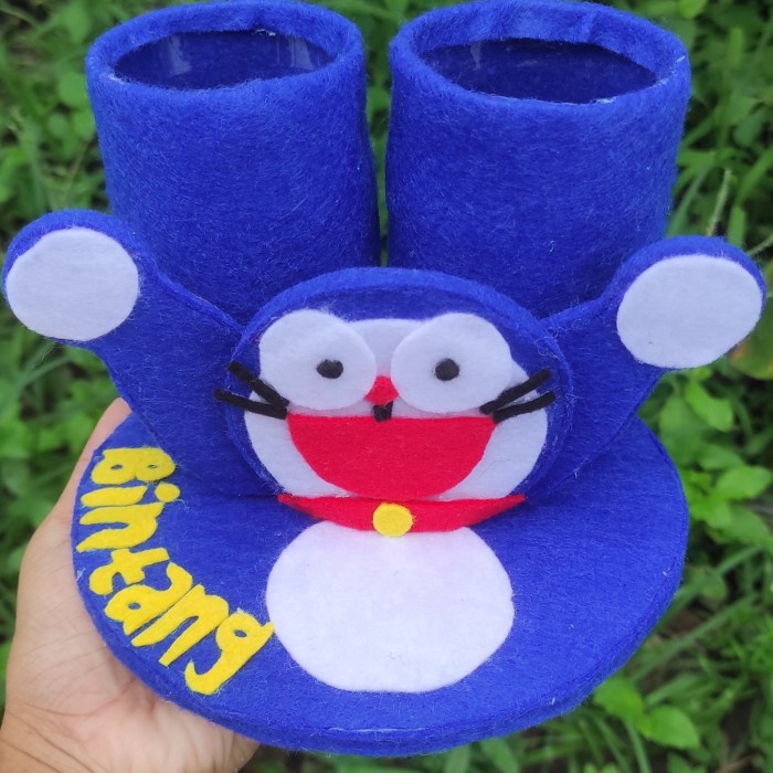 

CUCI GUDANG kerajinan botol flanel/prakarya sekolah /tempat pensil botol flanel motif
