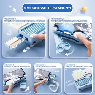 

PROMO SPECIAL [READY] Aimilo Tempat Pensil Multifungsi Kotak Pensil Anak Lengkap Peruncing Gunting