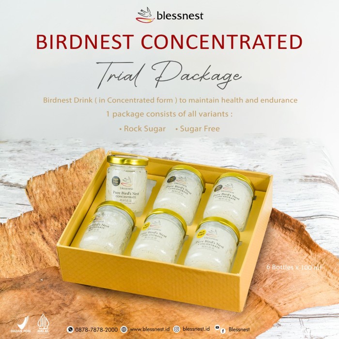 

Minuman Sarang Burung Walet - Blessnest Concentrate isi 6 Botol