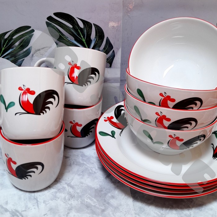TERBARU Dinner set Ayam Jago (12 pcs) HOT SALE