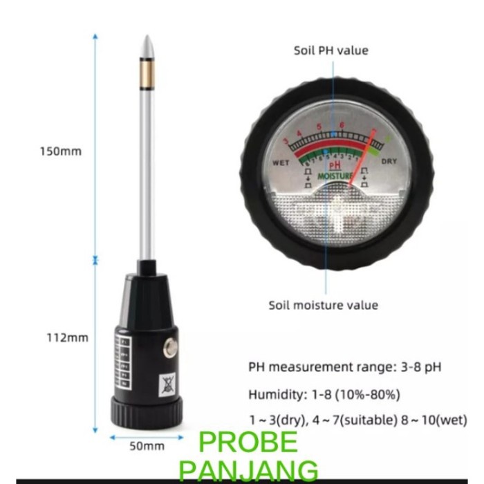 Ph Meter Tanah Vt 05 / Alat Ukur Ph Meter Tanah Vt-05 ( Soil Ph Meter