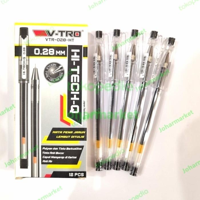 

pen Hitech Vitro 0.28 mm/ hitam/biru Johar Market