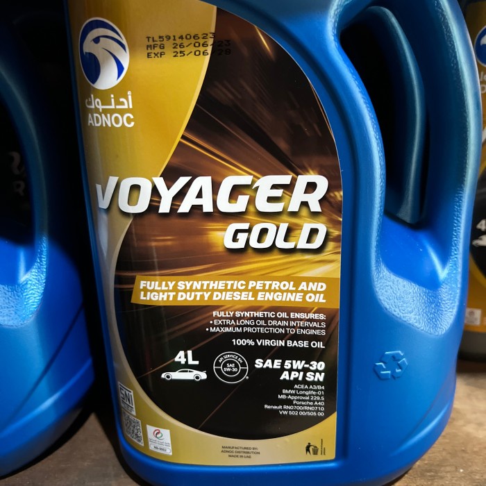 Adnoc Voyager Gold 5W-30 Galonan Asli Dan Murah!!