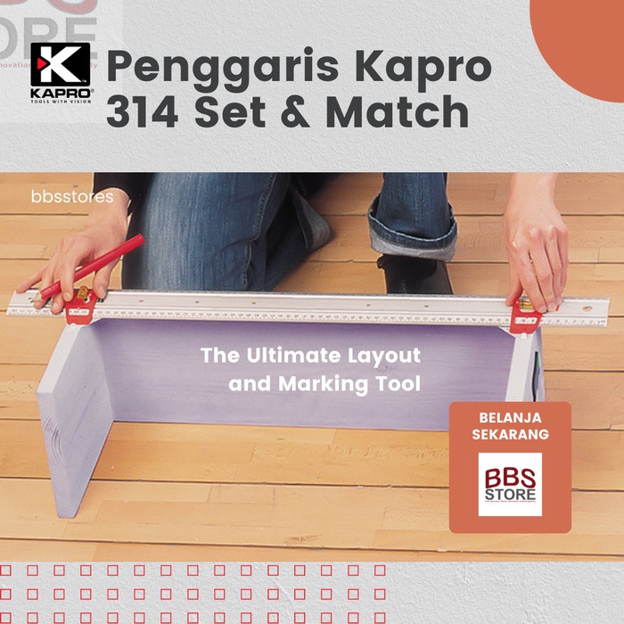 

Penggaris Kapro Tipe 314 Set & Match