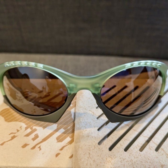 Oakley Plantaris Sunglasses Matte Trans Fern Prizm Tungsten BNIB Travis Scott