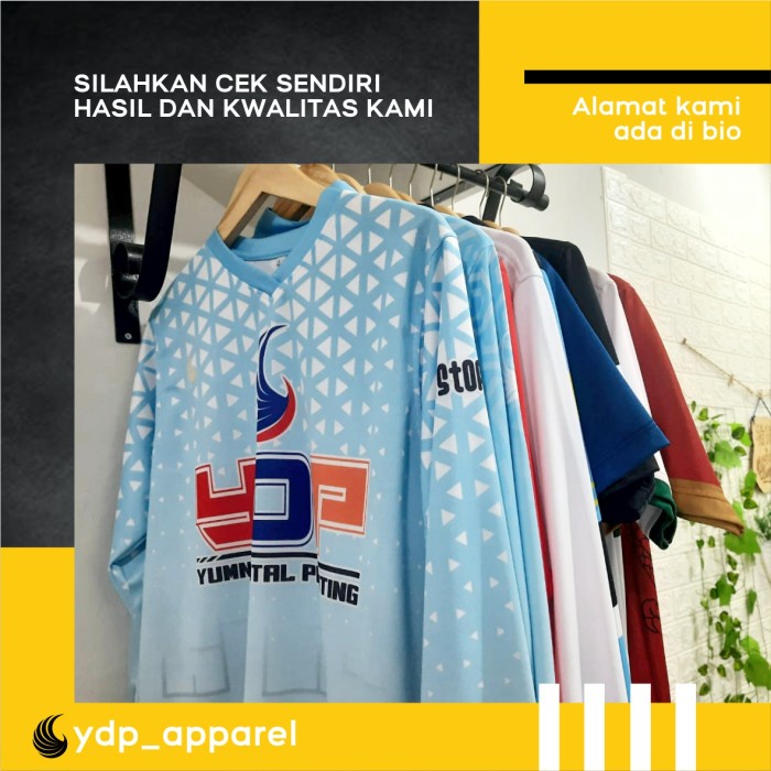 Jersey Custom Printing Sublim Desain SATUAN LENGAN PANJANG
