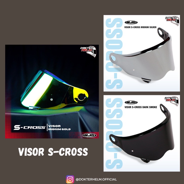 Visor Iridium Njs S-Cross Original Helm Cross Njs