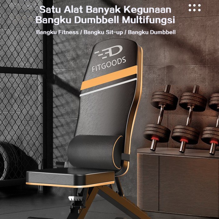 HOT SALE JF ID Adjustable Bench Press Bangku Sit Up Multifungsi Olahraga Fitness Bench Kursi
