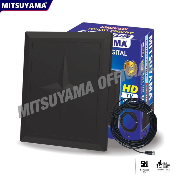 Promo Terbatas Antena Digital Tv Outdoor & Indoor Hd Tv 1080P Mitsuyama Ms-Atn01 Aman