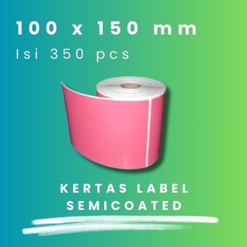 

SC PINK 100 X 150 - 1" @350 - 1 Line CORE 1 INCH 100X150MM 100 X 150 MM 10X15 CM 10 X 15 CM BARCODE LABEL SEMICOAT PINK SC SEMICOATED STICKER STIKER 350 PCS