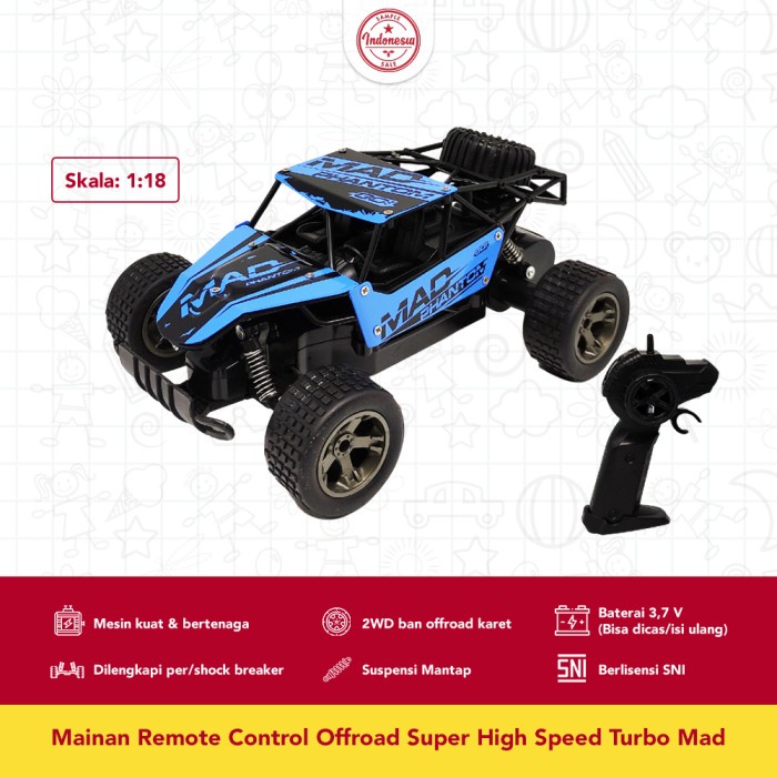 Terlaris - Mainan Mobil Remot Kontrol Offroad Rc Mobil Super High Speed Top Mesin