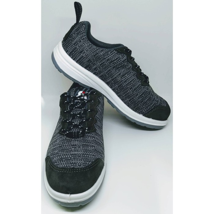 Eurostat Safety Shoes Greyhound Hs-452 Grey Anti Slip,Ujung Ada Besi