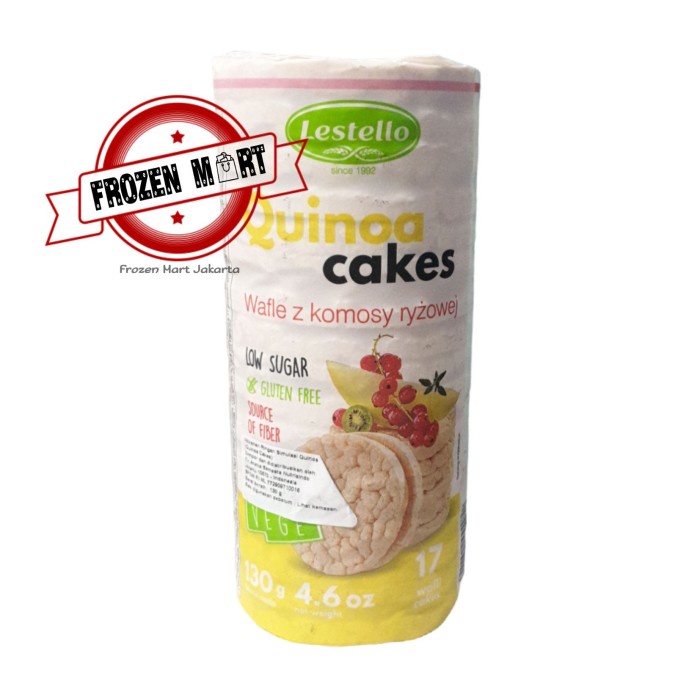 

LESTELLO Quinoa Cakes Gluten Free / Snack Sehat Vegetarian 130Gr