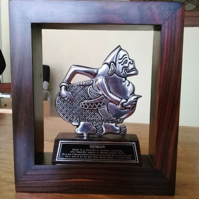 TERLARIS Pajangan Hiasan Dinding Hiasan Dinding Kamar Wayang Tokoh Semar