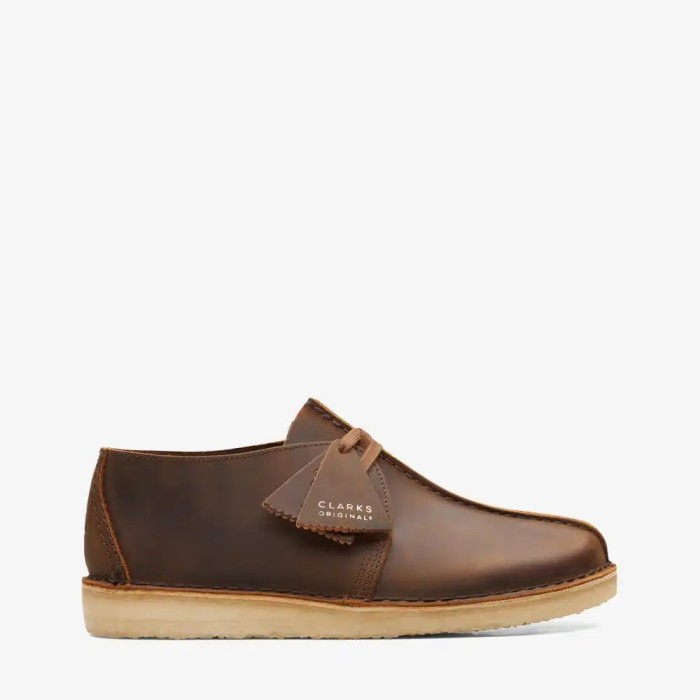 CLARKS Desert Trek (Original) Men's Leather Shoes - Beeswax