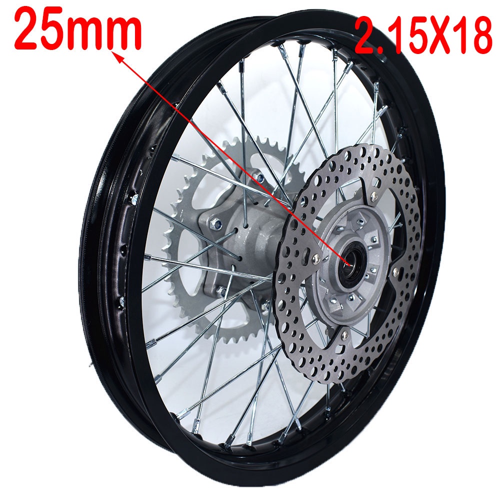 FBR Motorcycle 2.15-18 inch Rear Rims Aluminum Alloy Wheel Rims with Sprocket brake disc For CRF250R
