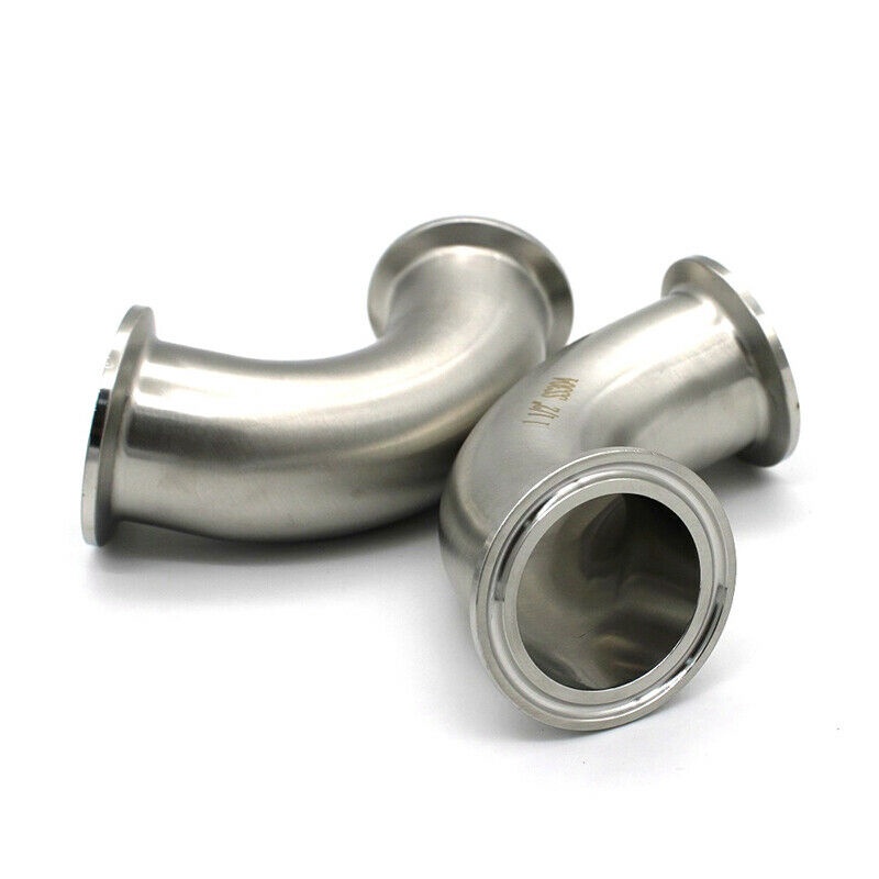 FBR Three clip elbow SS304 316L elbow 19mm-102mm pinch fittings homemade 3/4" 1"