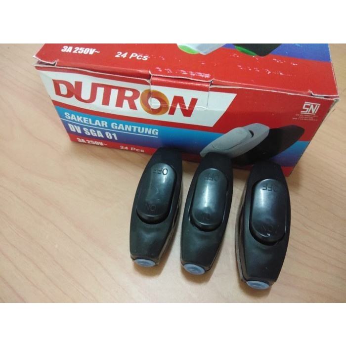 SAKLAR GANTUNG DV SGA 01 HITAM/SAKELAR GANTUNG/CETEKAN LAMPU ON OFF