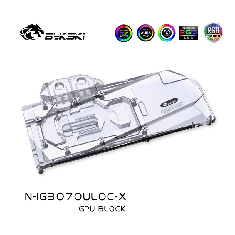 QCOOL Water Block Use for Colorful IGame RTX 3070 Advanced OC /RTX3070 Ultra OC GPU Card /Full Cover