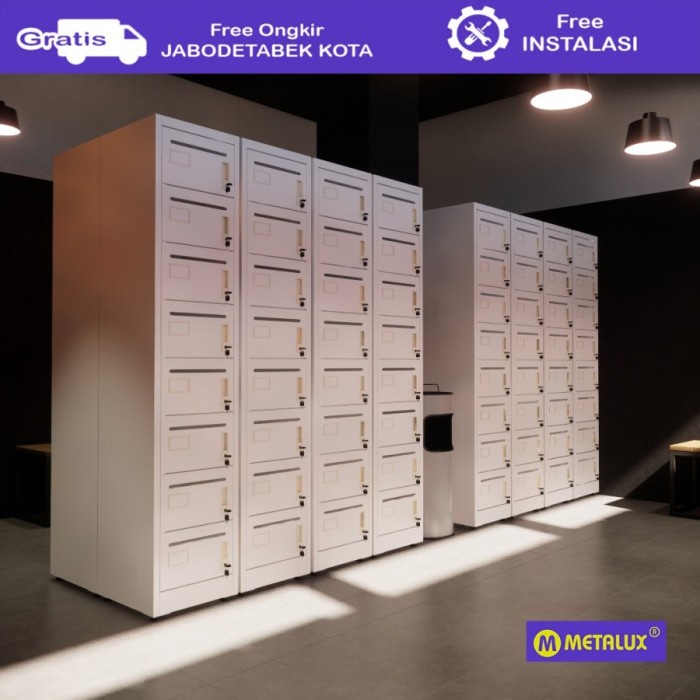 

Metalux Kama Viii - Loker Besi 8 Pintu Metal Locker Mail Box