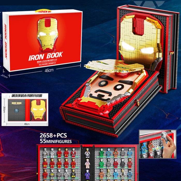 Marvel Ironman Iron Man Book Collector 55 Action Figure Mini 3301