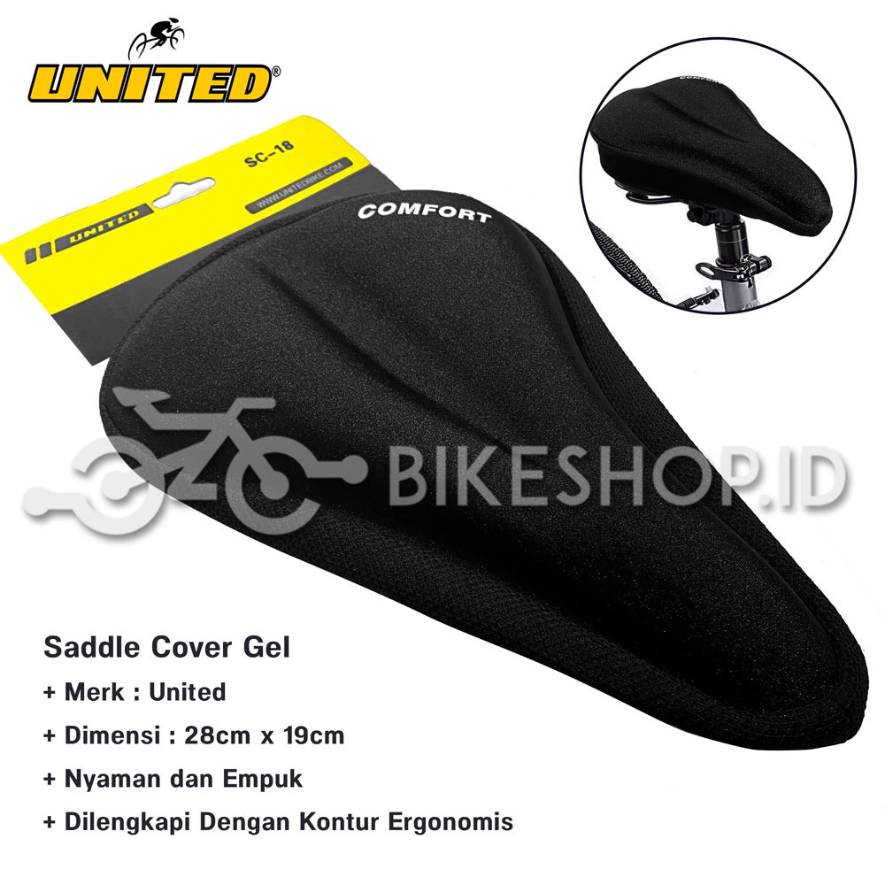 Best Seller Cover Jok Gel United Sepeda / Sarung Jok / Cover Saddle / Bantalan Jok Saddle Empuk