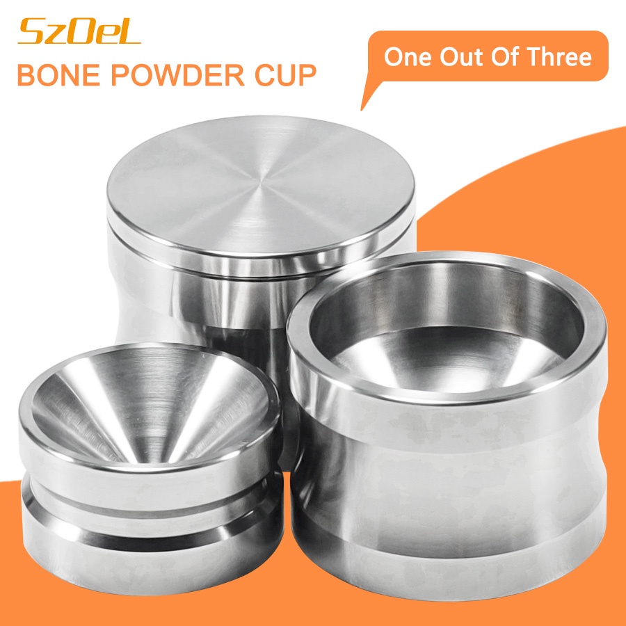 SUTO Bone Powder Mixing Cup, Oral Stainless Steel Bone Powder Cup, Supplementary Dental Implant Appl