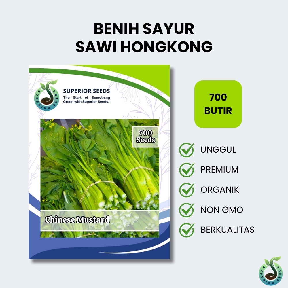 Biji Benih Sayuran Sawi Bunga Manis | Caisim Hongkong (Superior Seeds)