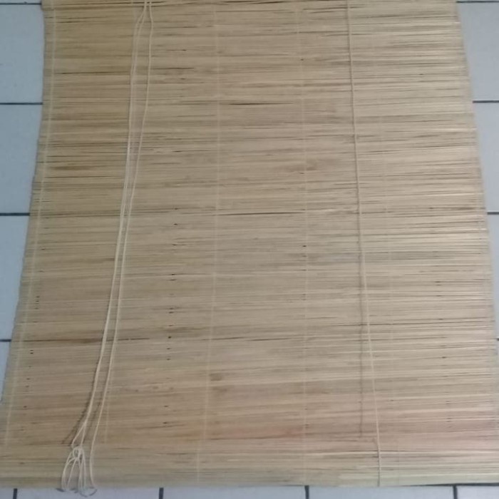 Tirai bambu putih 60x150 cm