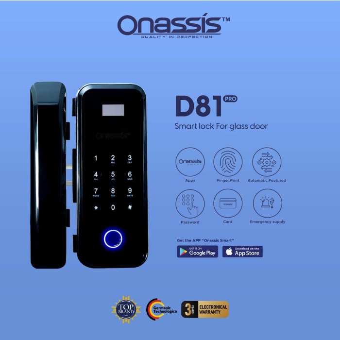 Kunci pintu Digital onassis D81-PRO