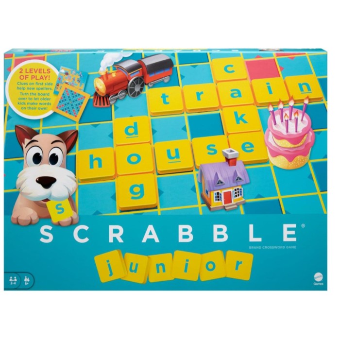 Mainan Anak Family Board Game Scrabble Junior Papan Permainan Kata Keluarga - Portable