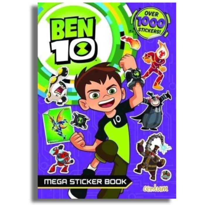 

Buku Anak Ben 10 Mega Sticker Holographic, Games and Activity Book