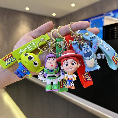 Key Chain Gantungan Kunci Buzz Lightyear Toy Story Kartun Woody Sulley