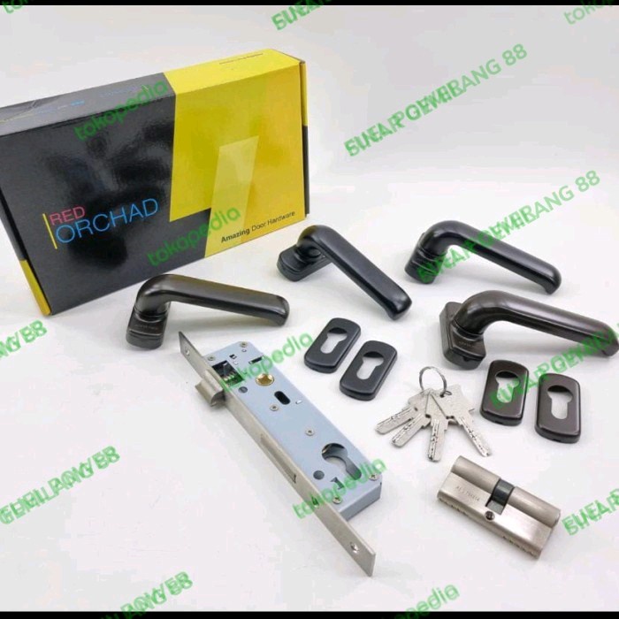 Kunci Pintu Almunium Orchad A31 / Lever set Orchad A31 / Kunci Orchad