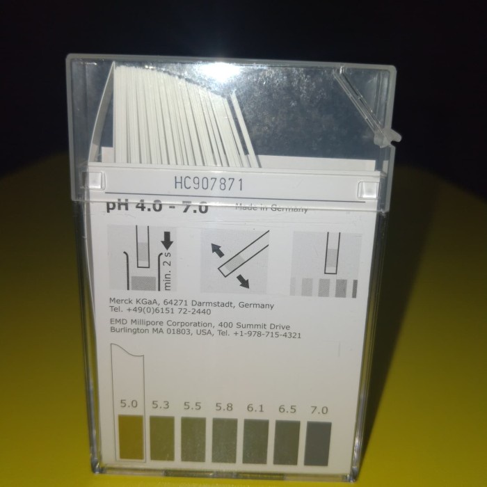 PH PAPER INDIOR STRIP 4 - 7 MERCK 109542. PH PAPER INDIKATOR