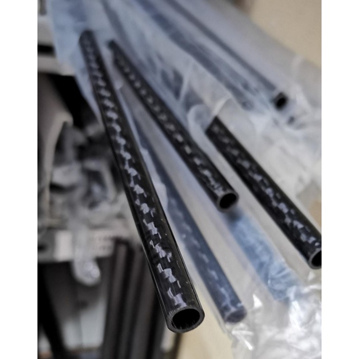 Flashshow 1meter Pipa Karbon Carbon Tube 3K 8x6mm Diameter OD 8mm ID 6mm 8x6