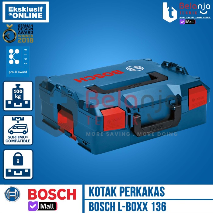 BOSCH Alat L-Boxx 136 Tool Box Tool Kit Kotak Perkakas Plastik Bosch