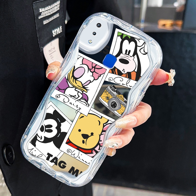 Casing Hp Untuk VIVO Y91 Y91i Y93 Y93s Y95 Y91C Y90 Y1s Case Foto kartun Kasing cermin krim Cesing S