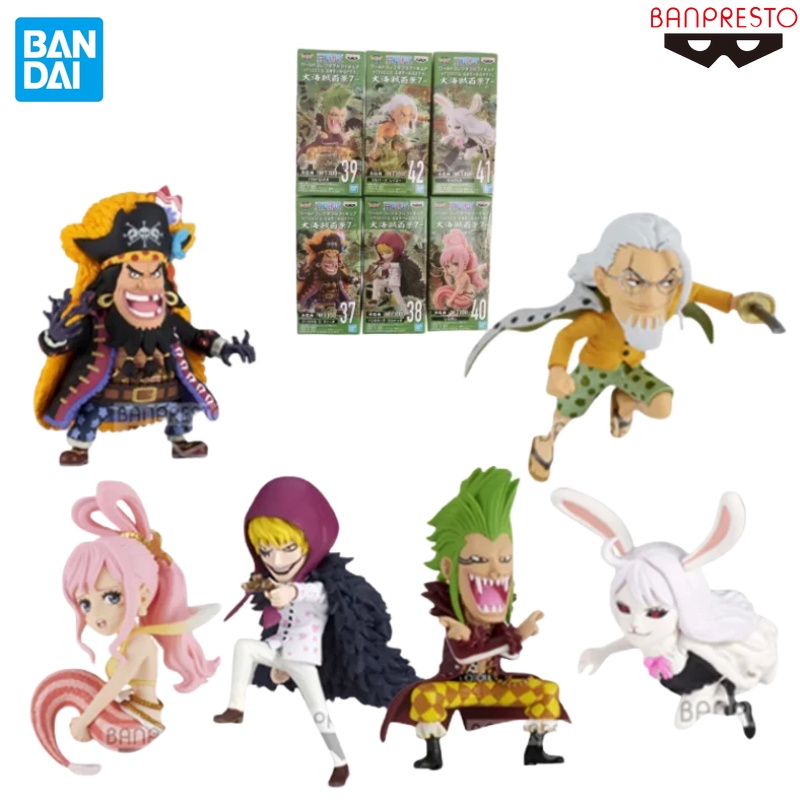 TAOCO Original BANDAI BANPRESTO One Piece WCF WT100 Vol.7 Blackbeard Rosinante Bartolomeo Shirahoshi