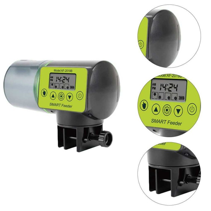 Dispenser Makanan Ikan Otomatis Fish Feeder Timer Kapasitas Besar