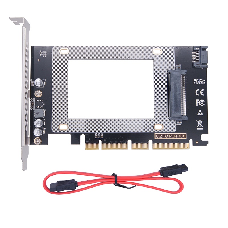 MCC U.2 to PCIE Riser PCI Express 3.0 X4/X8/X16 to SFF-8639 U2 Adapter for Intel 750 2.5" NVMe PCI-e