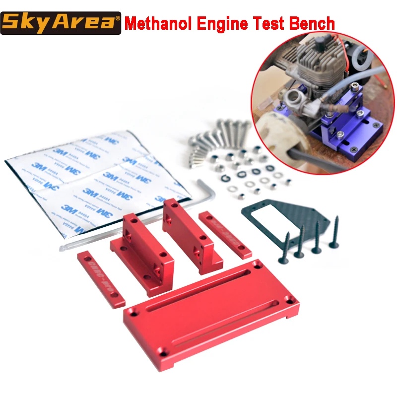 MCC CRRCPRO Methanol Engine Test Bench Set Aluminum Alloy CNC for DLE RCGF RC Model Plane Helicopter