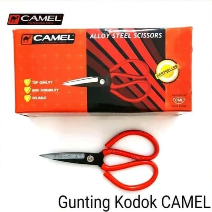 

gunting kodok Camel / gunting kain Camel isi 12pcs