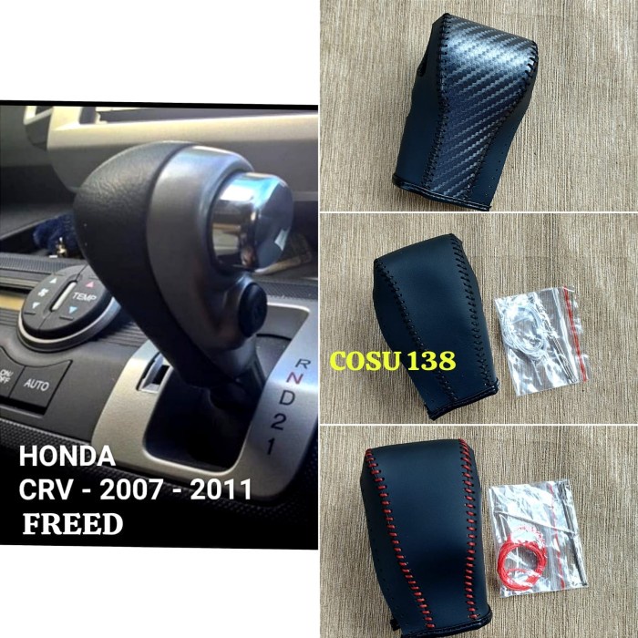 Honda Crv 2007 - 2011 Honda Freed Sarung Shift Knob Matic Kulit Asli