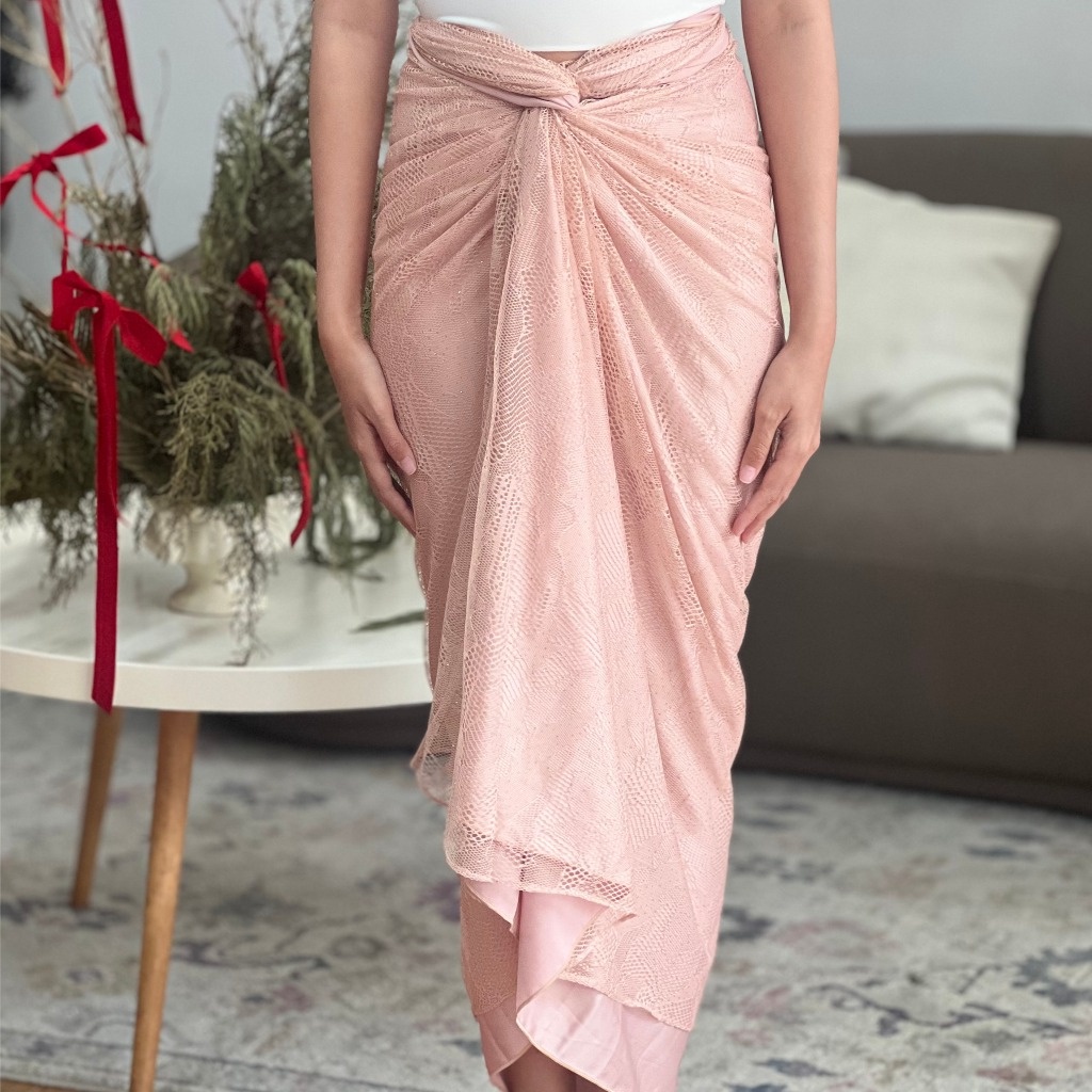 Dresshaus ALUNA Alisya Lilit Skirt Rok Lilit Brokat Lace Import Wrap Skirt Big Size Hijab Friendly
