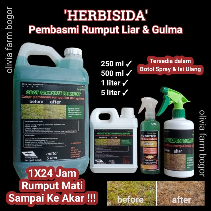 PROMO! Obat semprot rumput/Herbisida/Ampuh membasmi rumput liar dan gulma