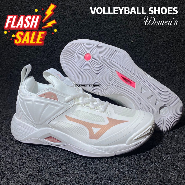 Sepatu Volly Mizuno Wave Momentum Low Women Original Voli Wanita