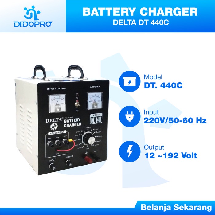 BATTERY CHARGER CAS AKI DELTA DT440C, 40 AH KODE 1284